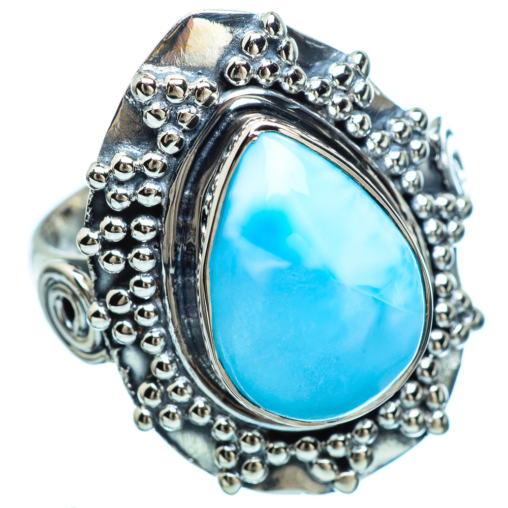 Larimar Ring Size 8 (925 Sterling Silver) RING995122 – Ana Silver Co