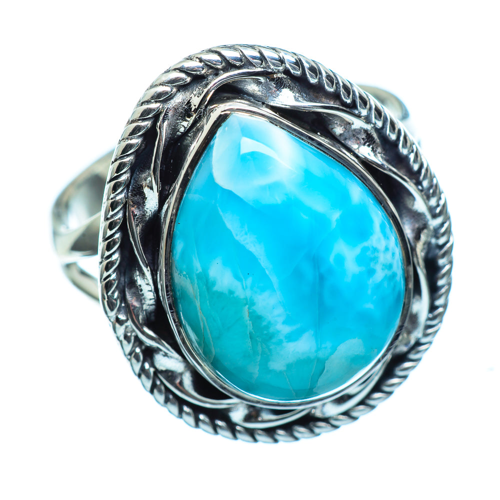 Larimar Rings handcrafted by Ana Silver Co - RING996038