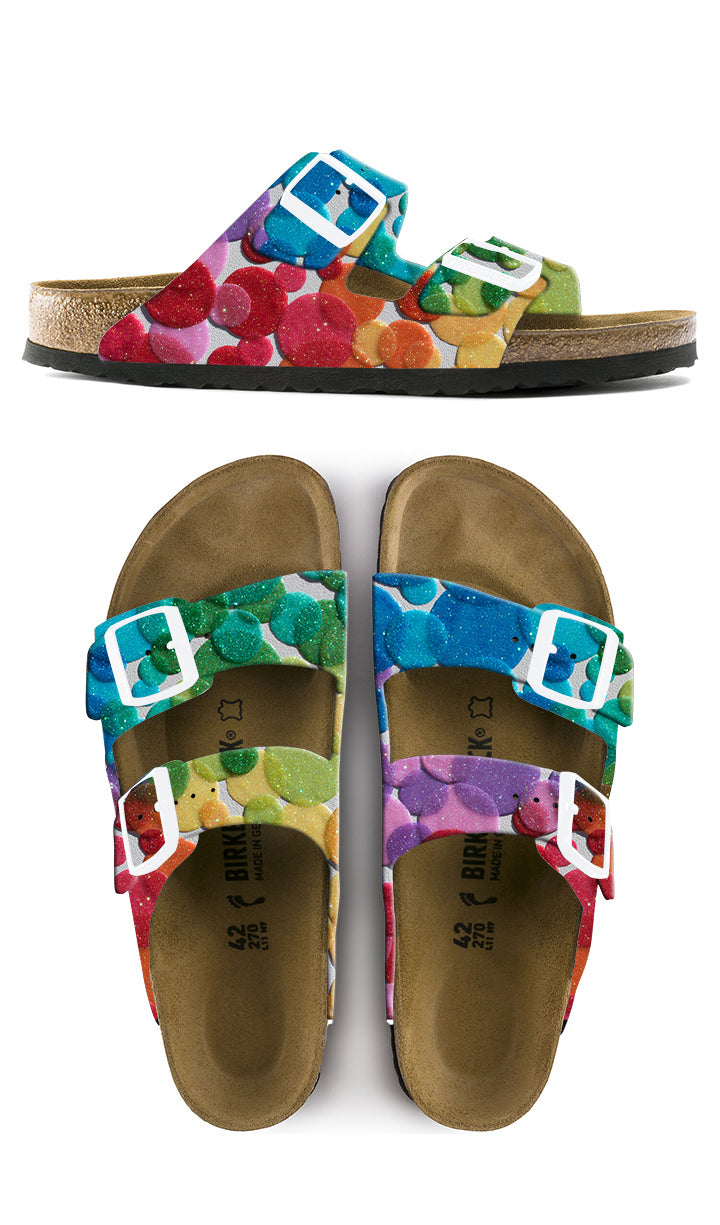 THE CARNIVAL OF THE HEART: CUSTOM BIRKENSTOCKS by JULES GISSLER x Mich –  MICHAEL GREY FOOTWEAR