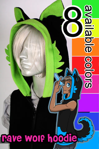 Rave Wolf - Available in 8 colors! | lemonbrat
