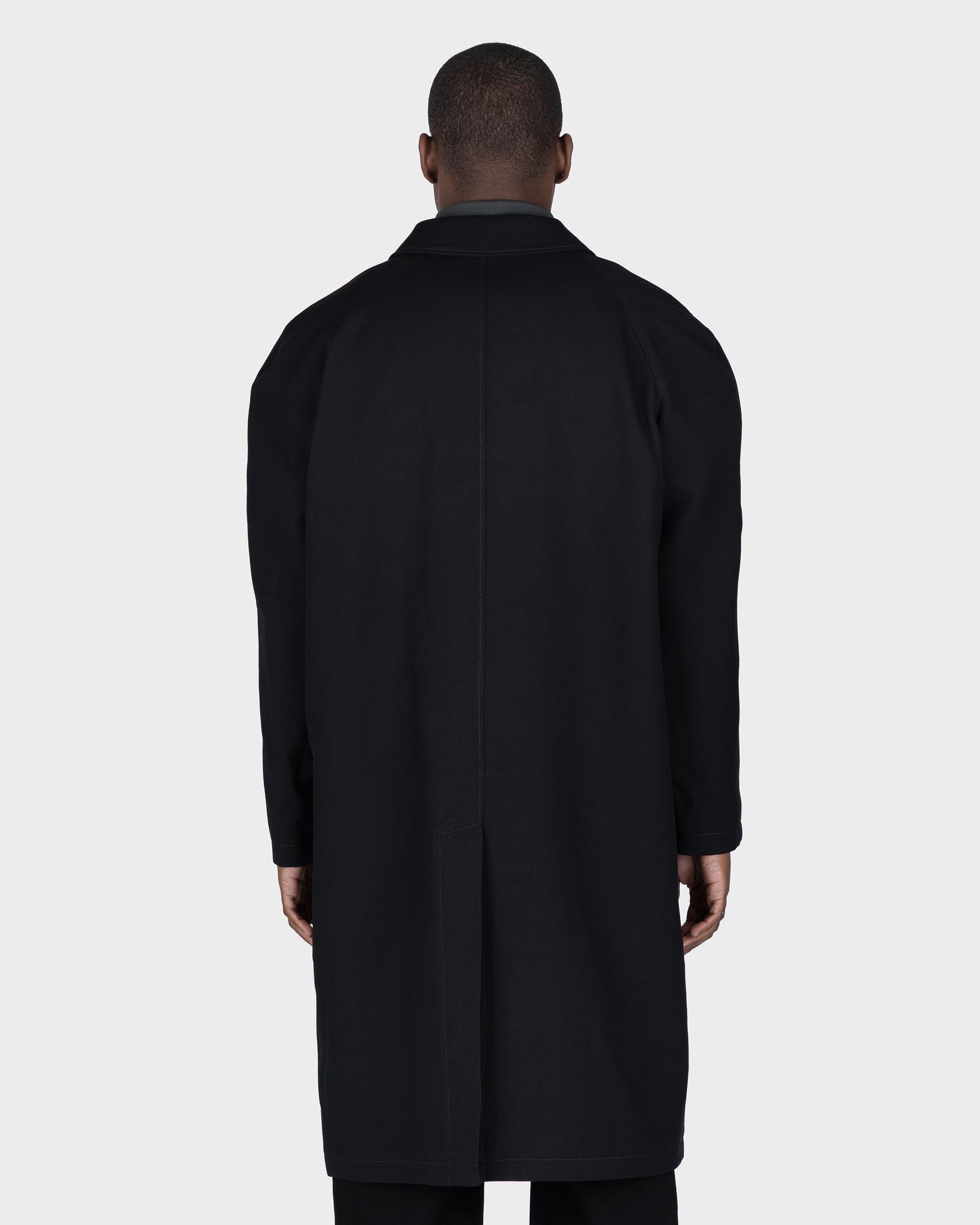 Crombie Coat in Black