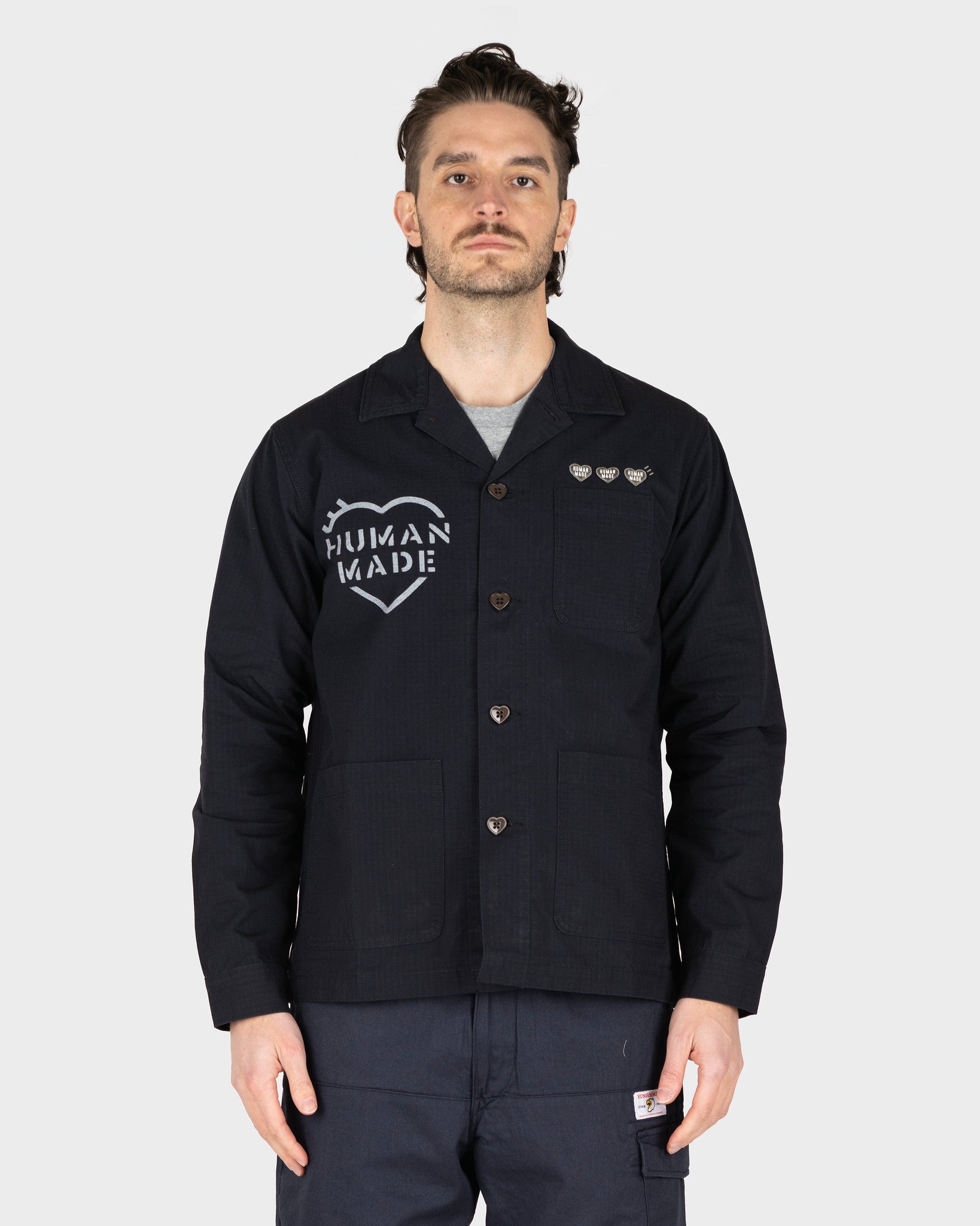 Human Made Military Overshirt in Navy