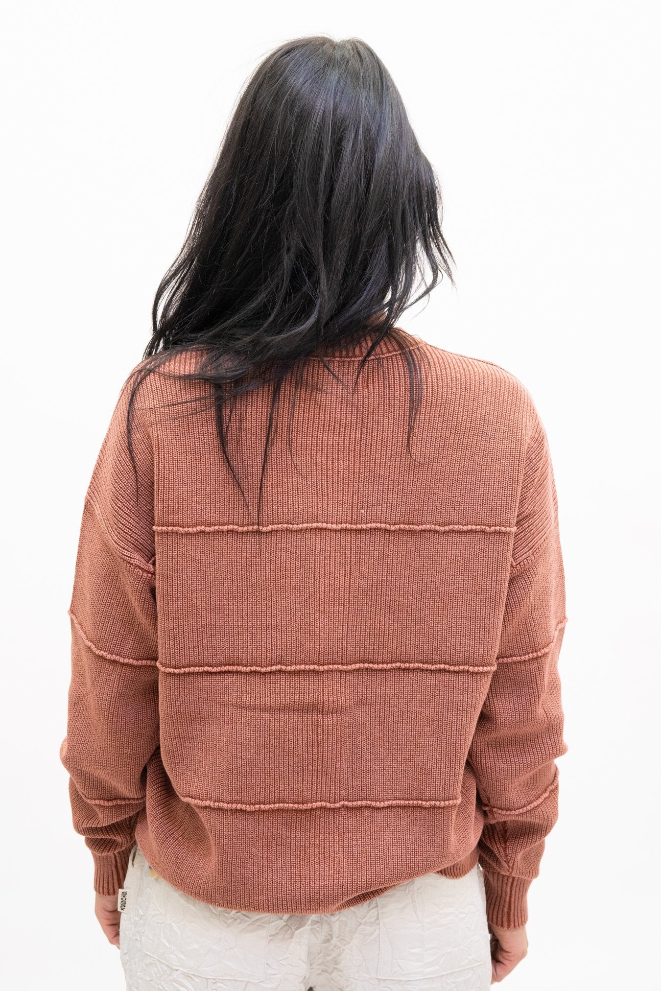 Stussy Lune Inside Out Cardigan in Copper