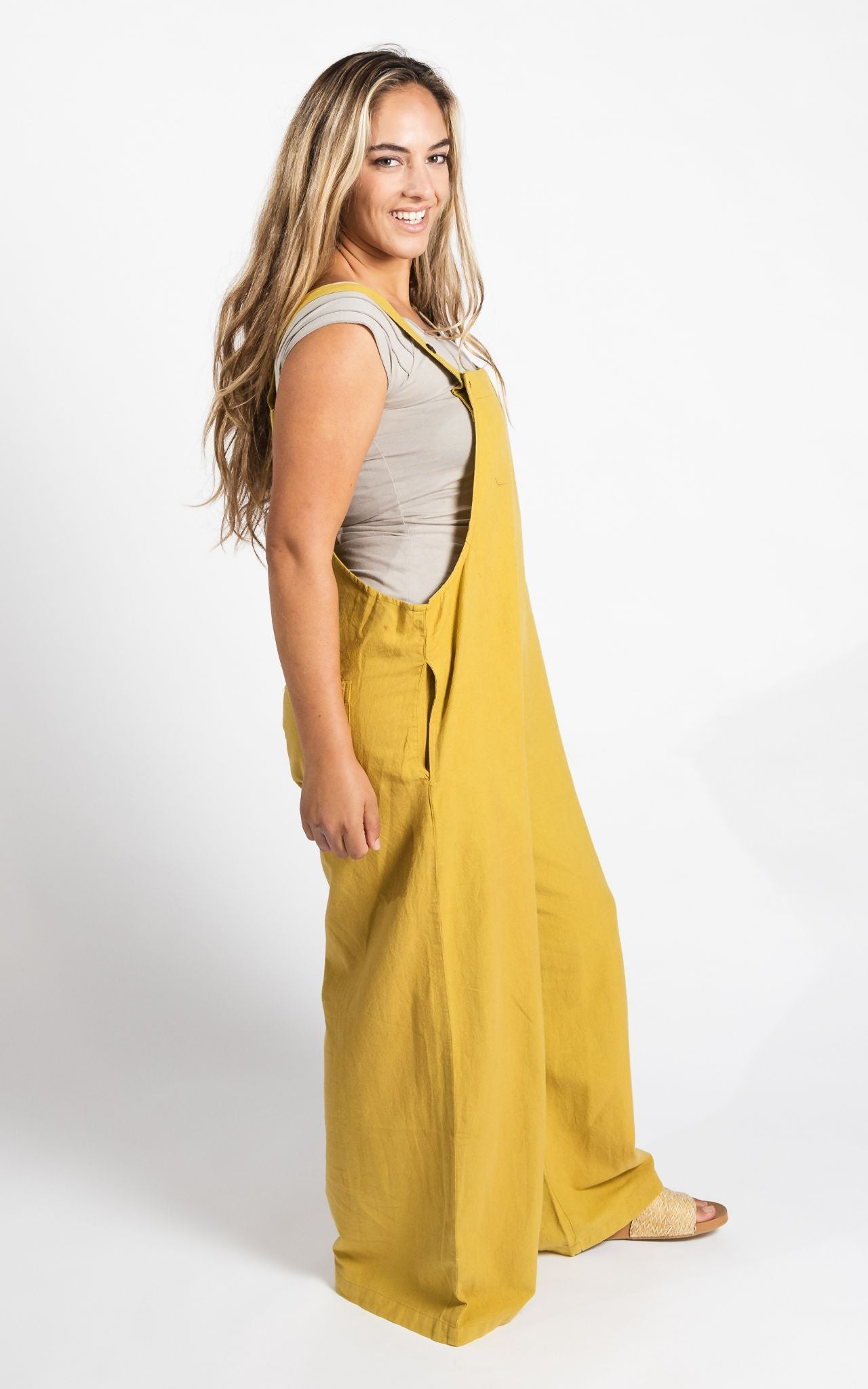 Juanita Overalls Long - Mustard