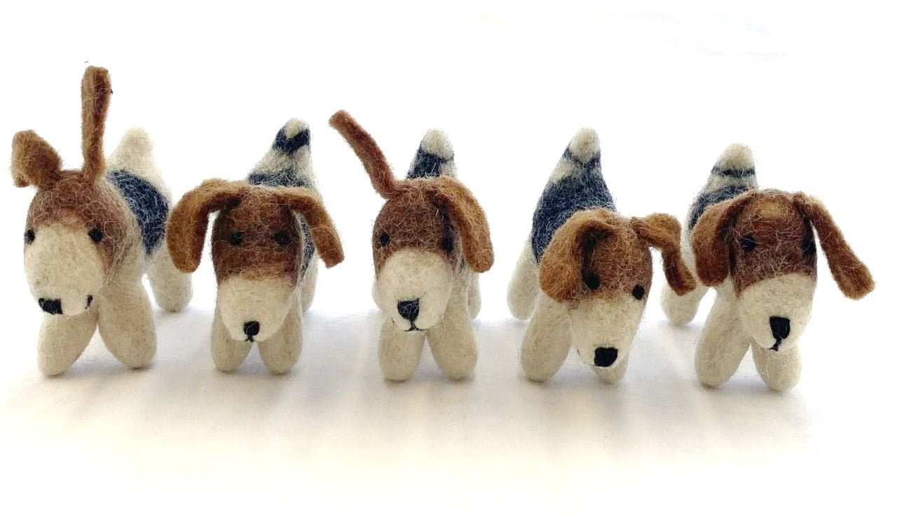 Felt Dogs from Nepal - Our Charity Item