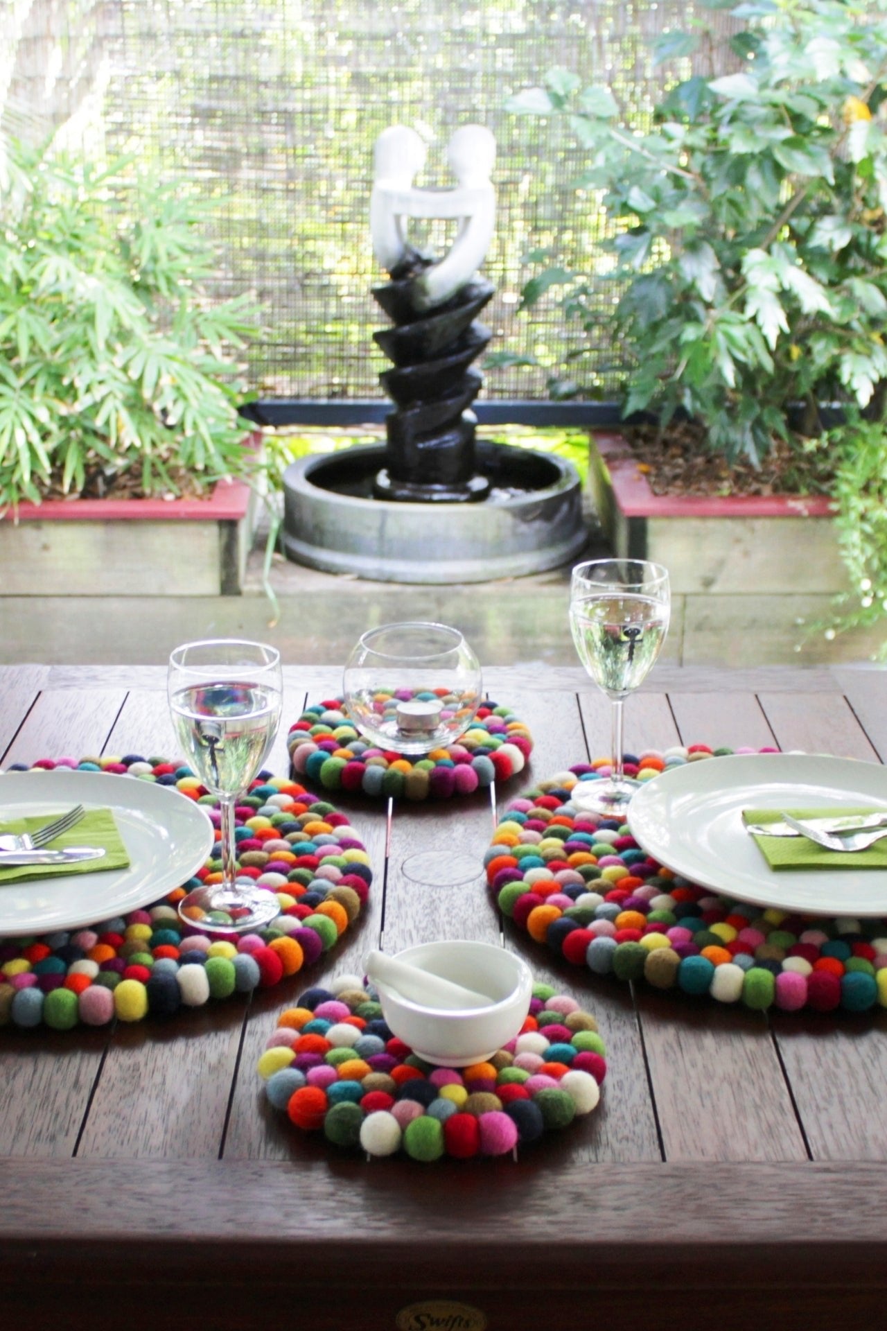 Felt Ball Trivet - Multicolour