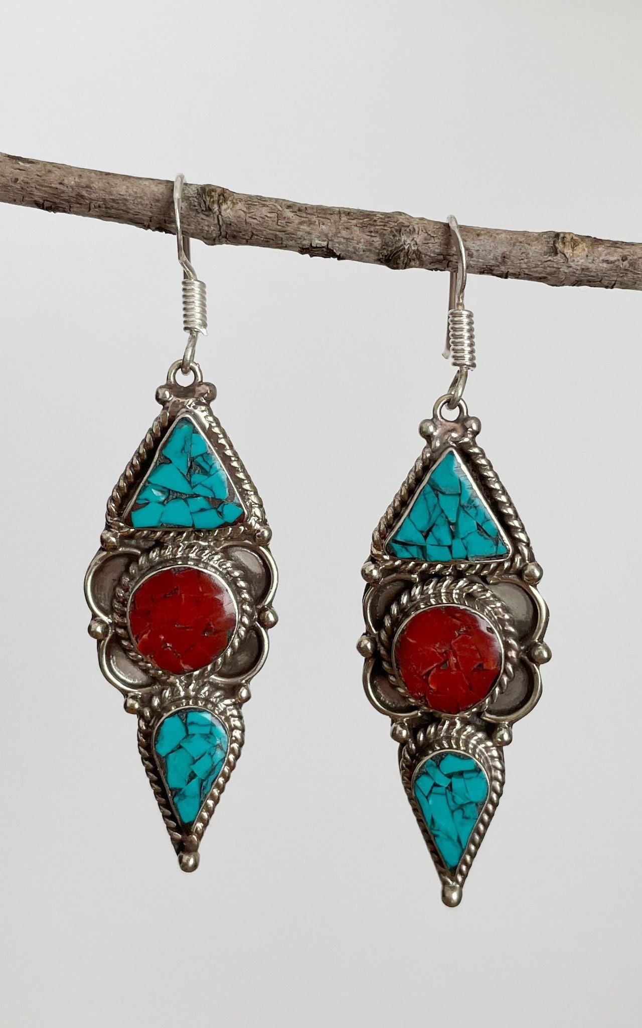 Tibetan Earrings - Riya