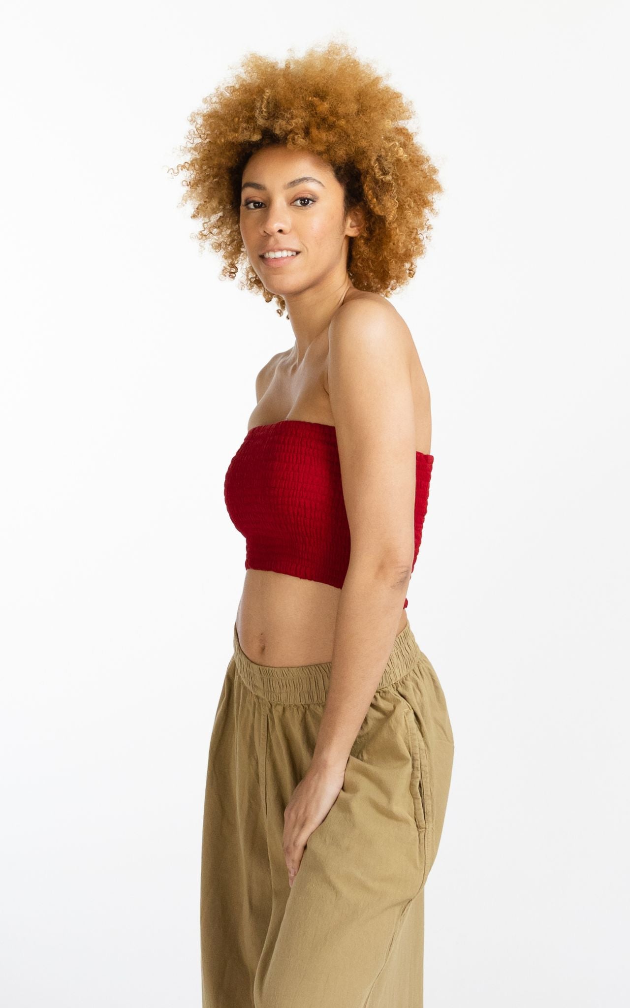 Cotton Tube Top - Red