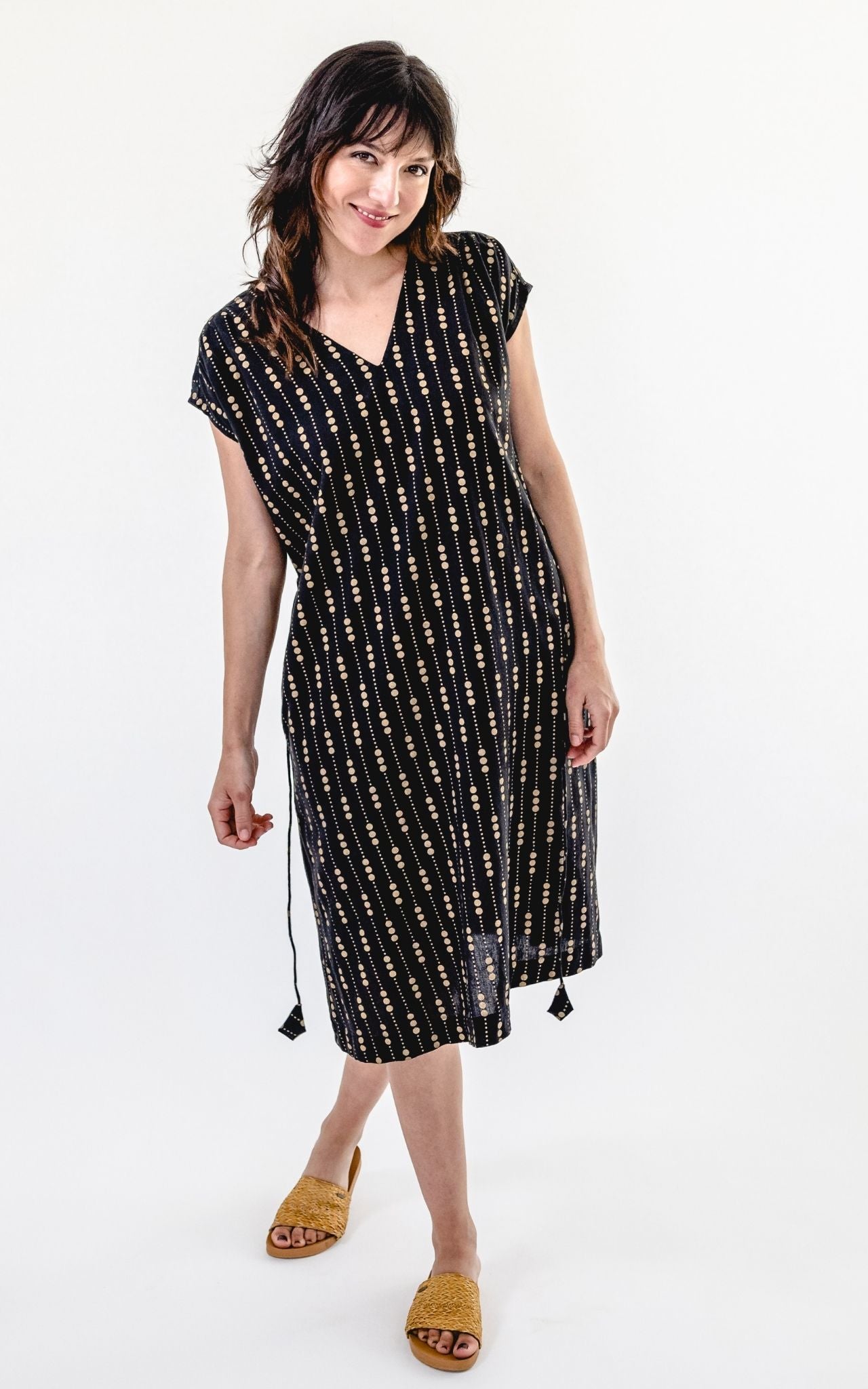 Aurora Dress (Printed) - Black