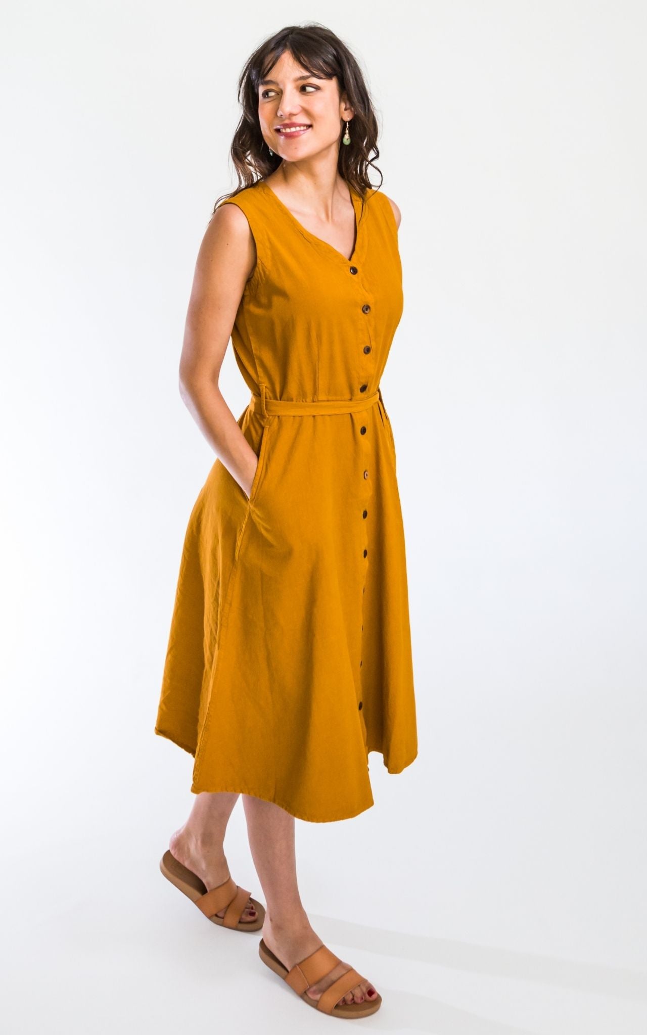 Valentina Dress - Mustard