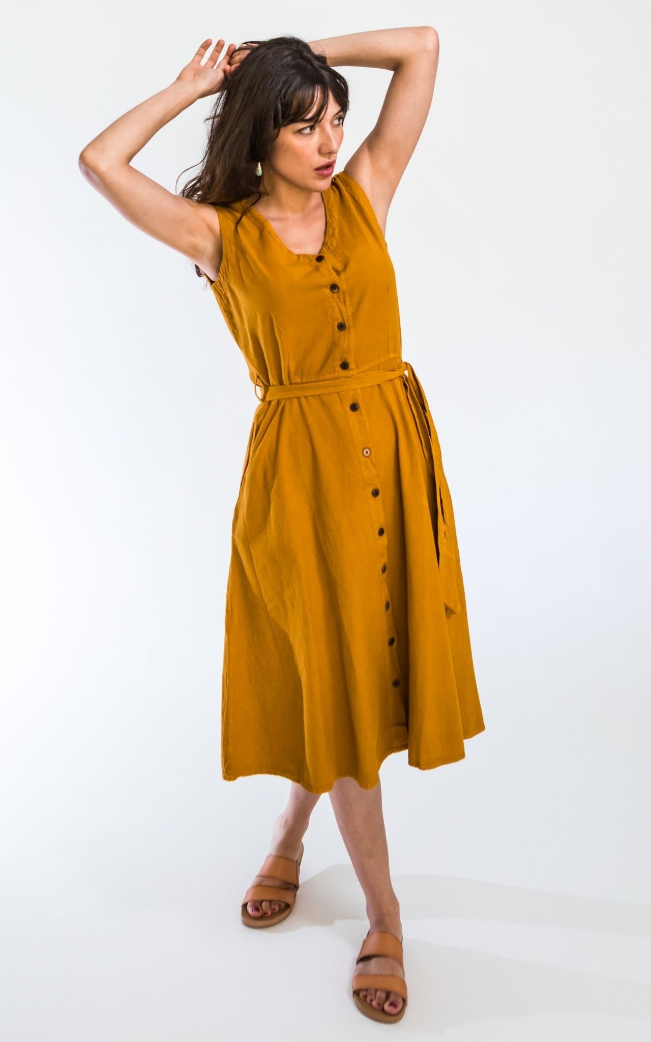 Valentina Dress - Mustard