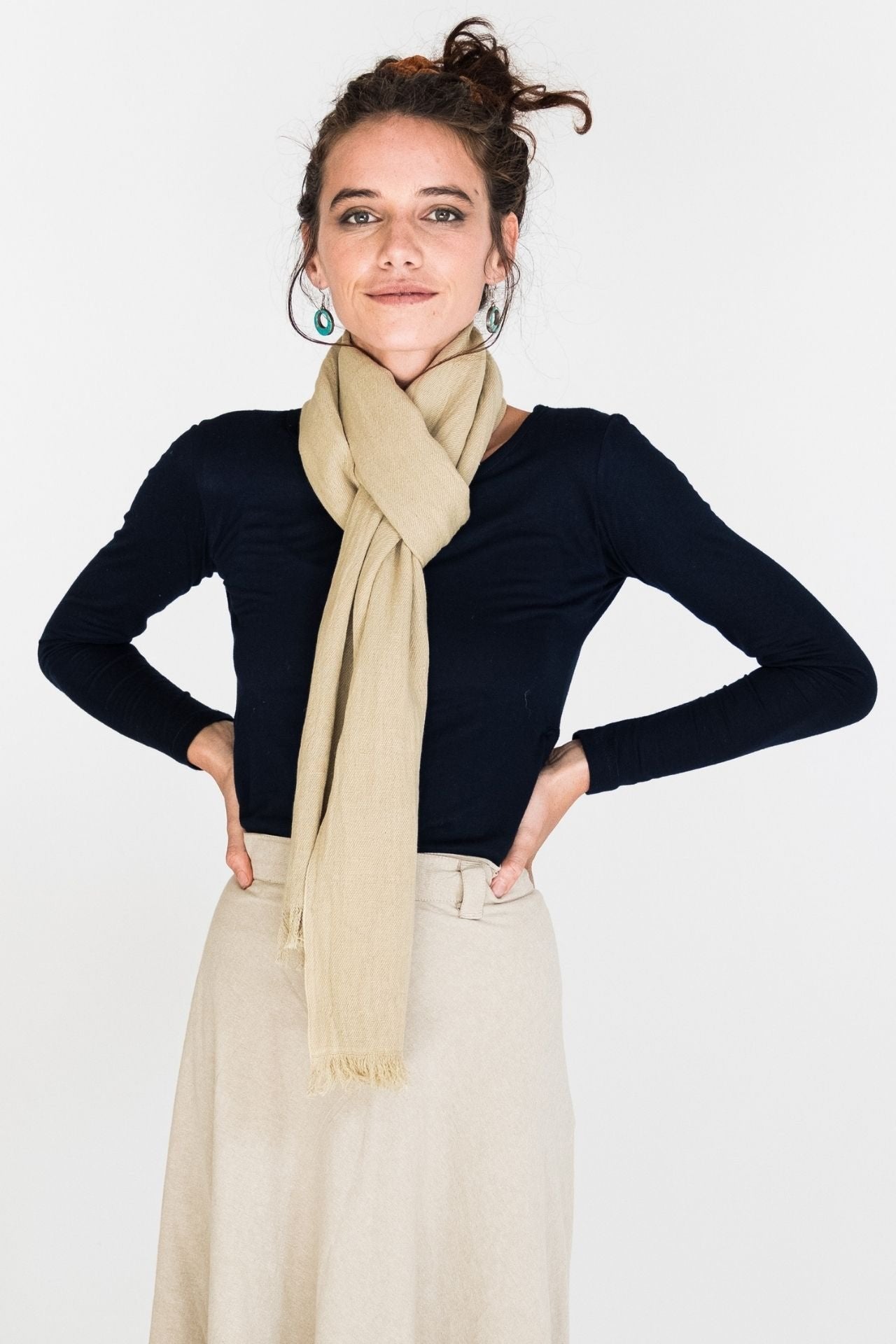 Hemp + Cotton Scarf