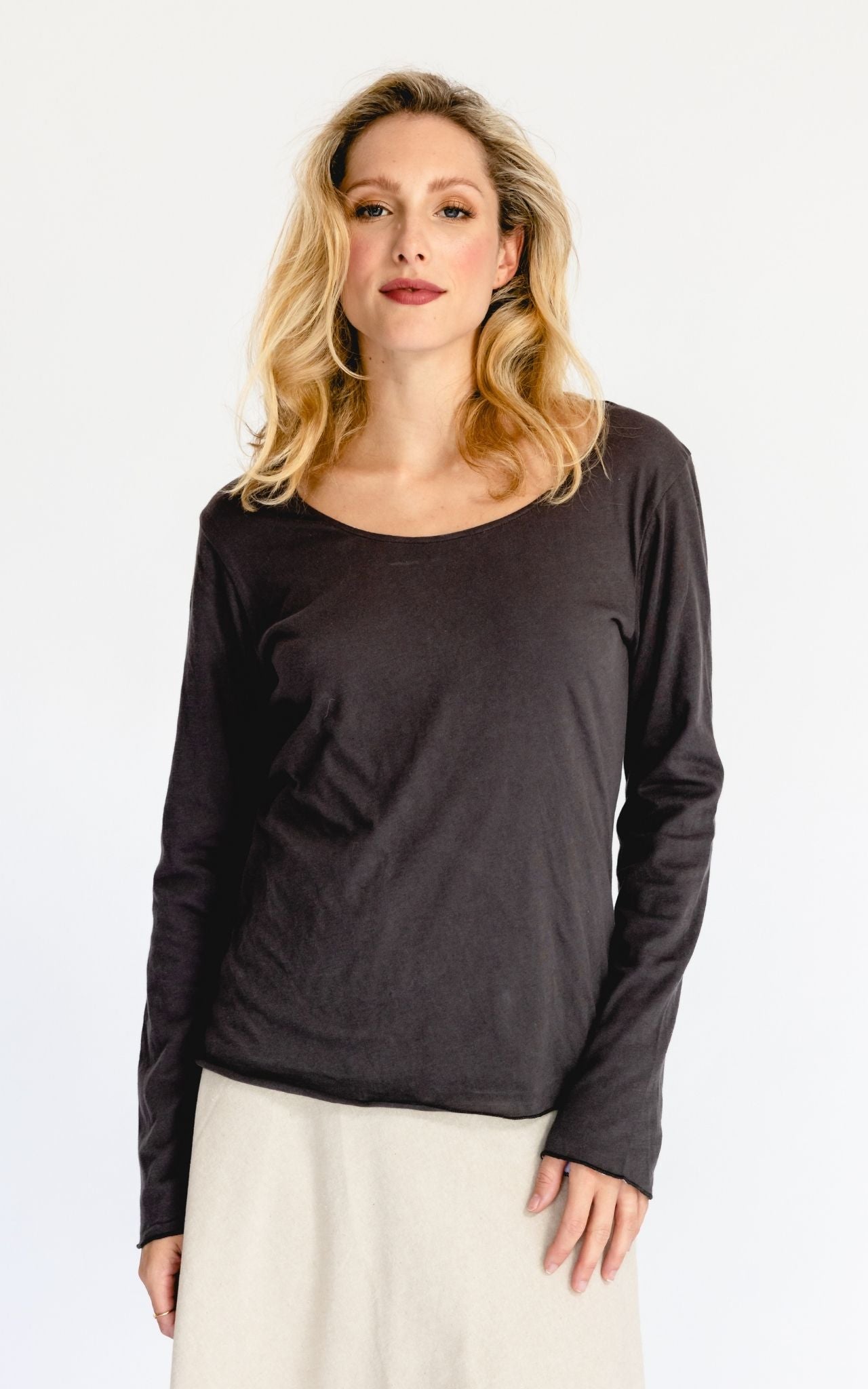 Kora Reversible Top - Charcoal