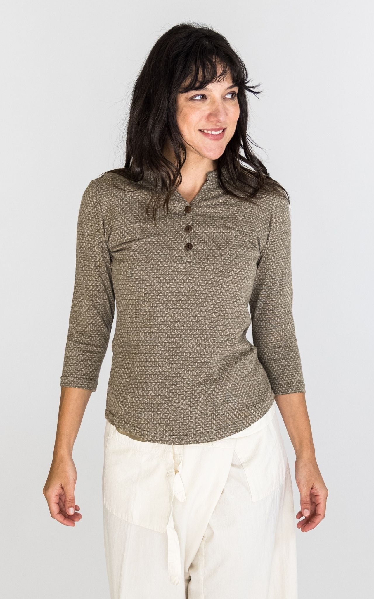 Clementine Top - Pebble