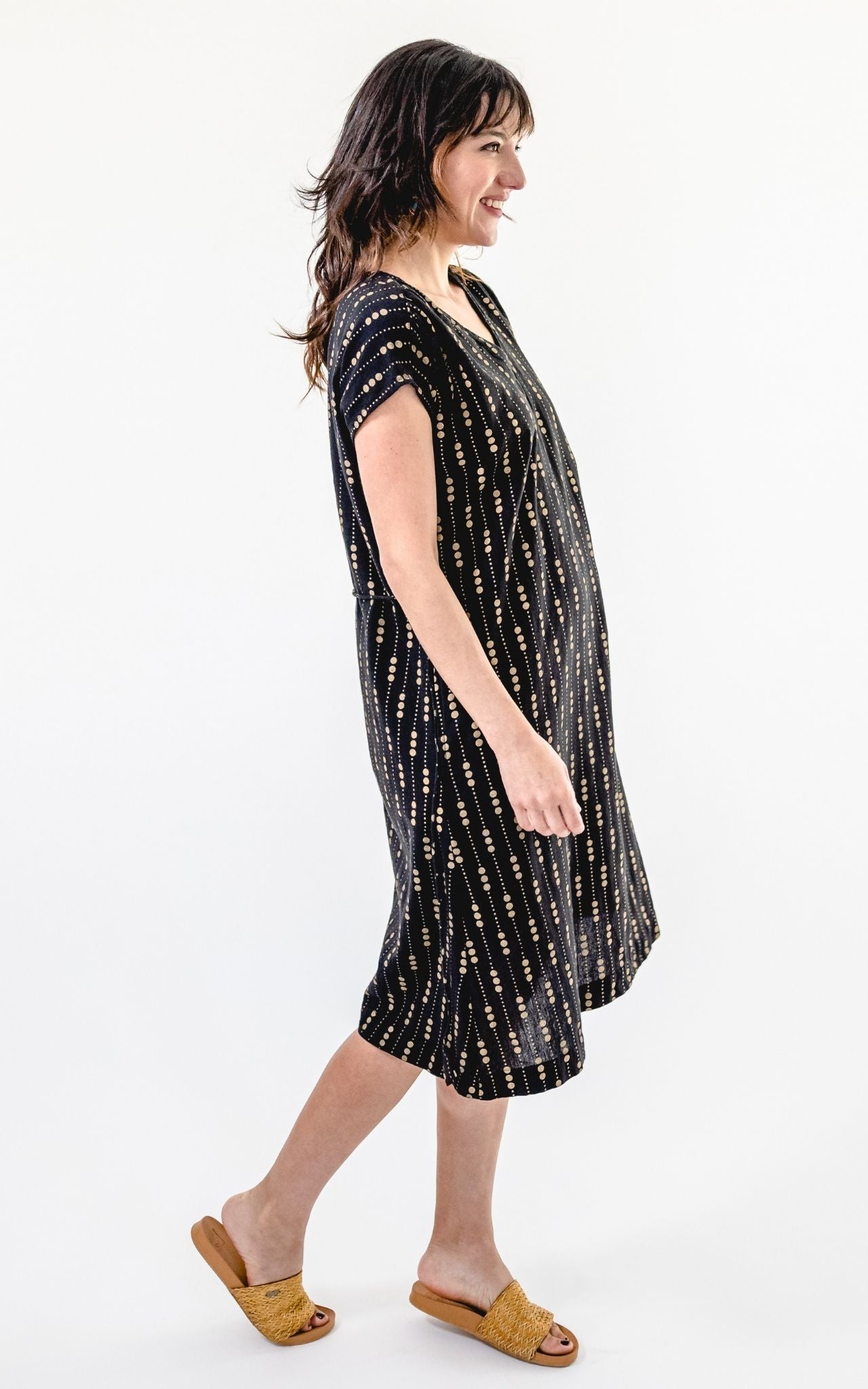 Aurora Dress (Printed) - Black