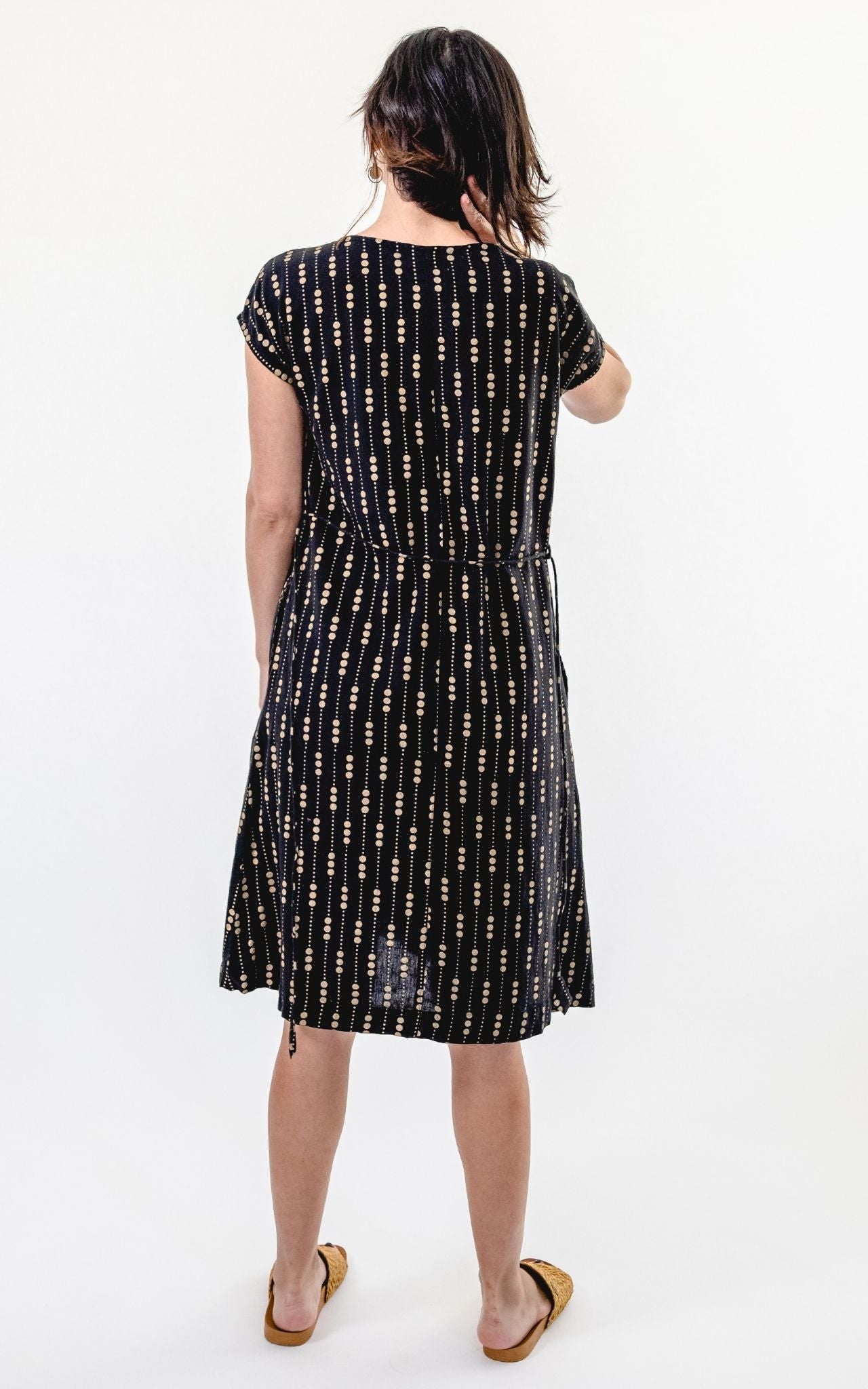 Aurora Dress (Printed) - Black