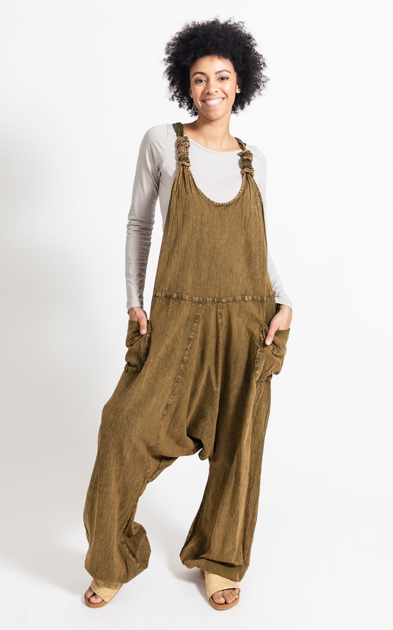 Bahini Overalls - Long Stonewashed