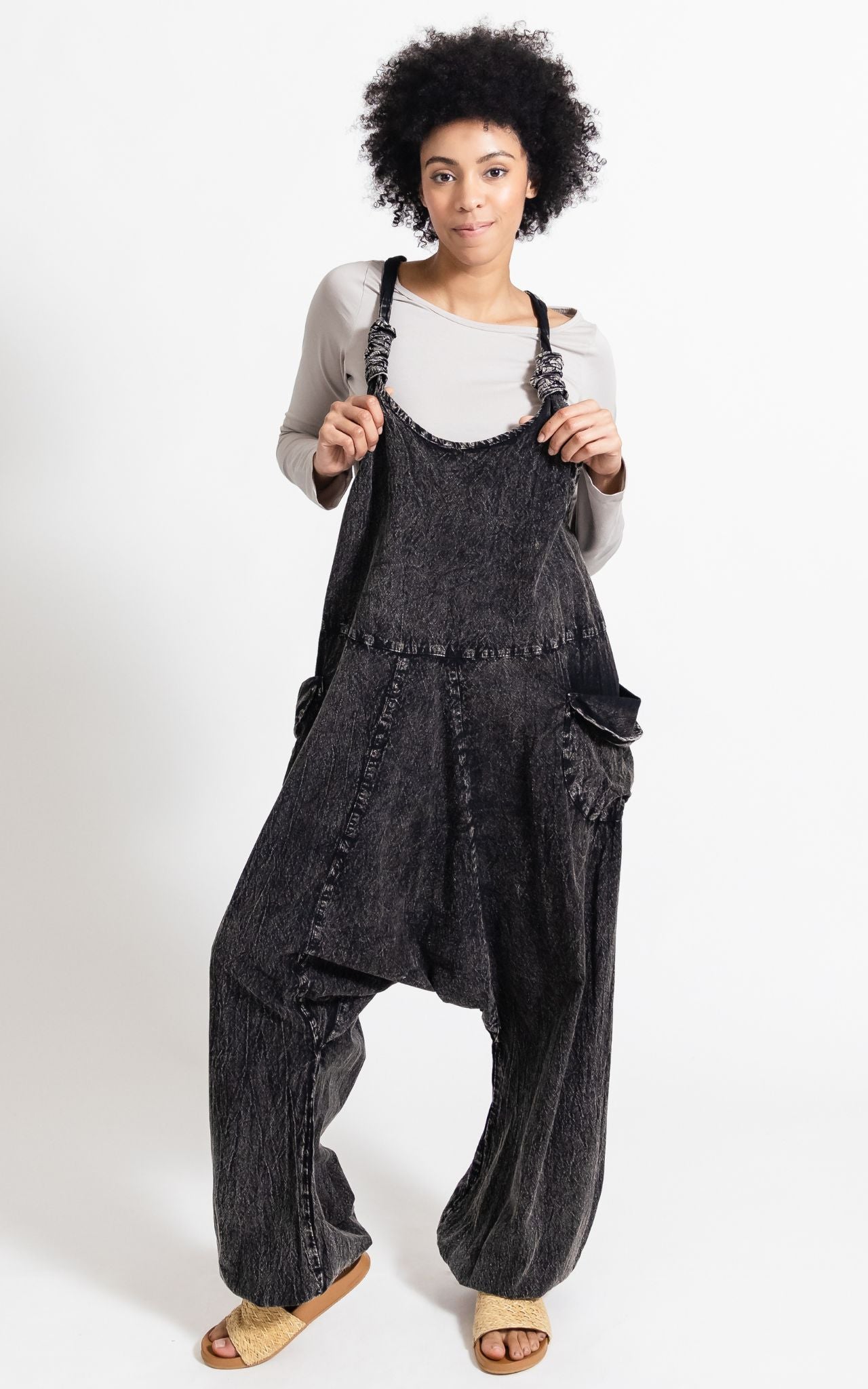 Bahini Overalls - Long Stonewashed