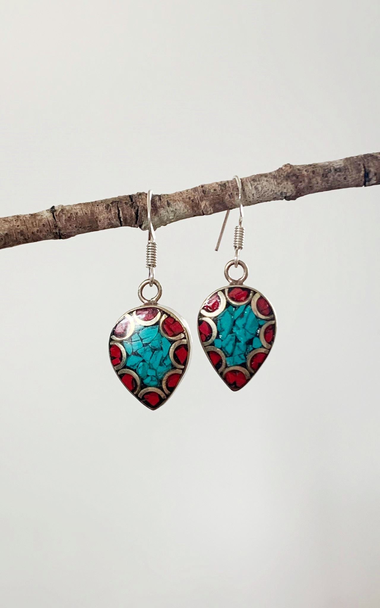 Tibetan Earrings - Chandra