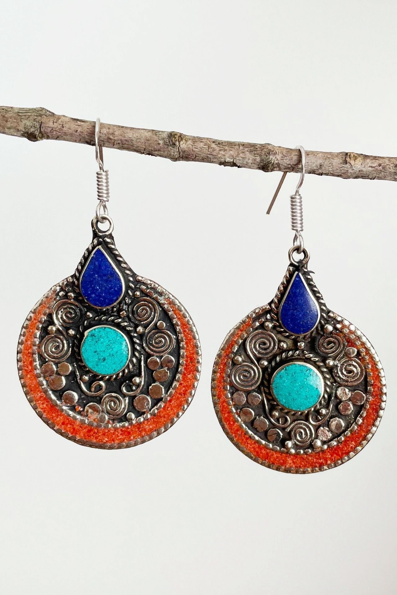 Tibetan Earrings - Indra