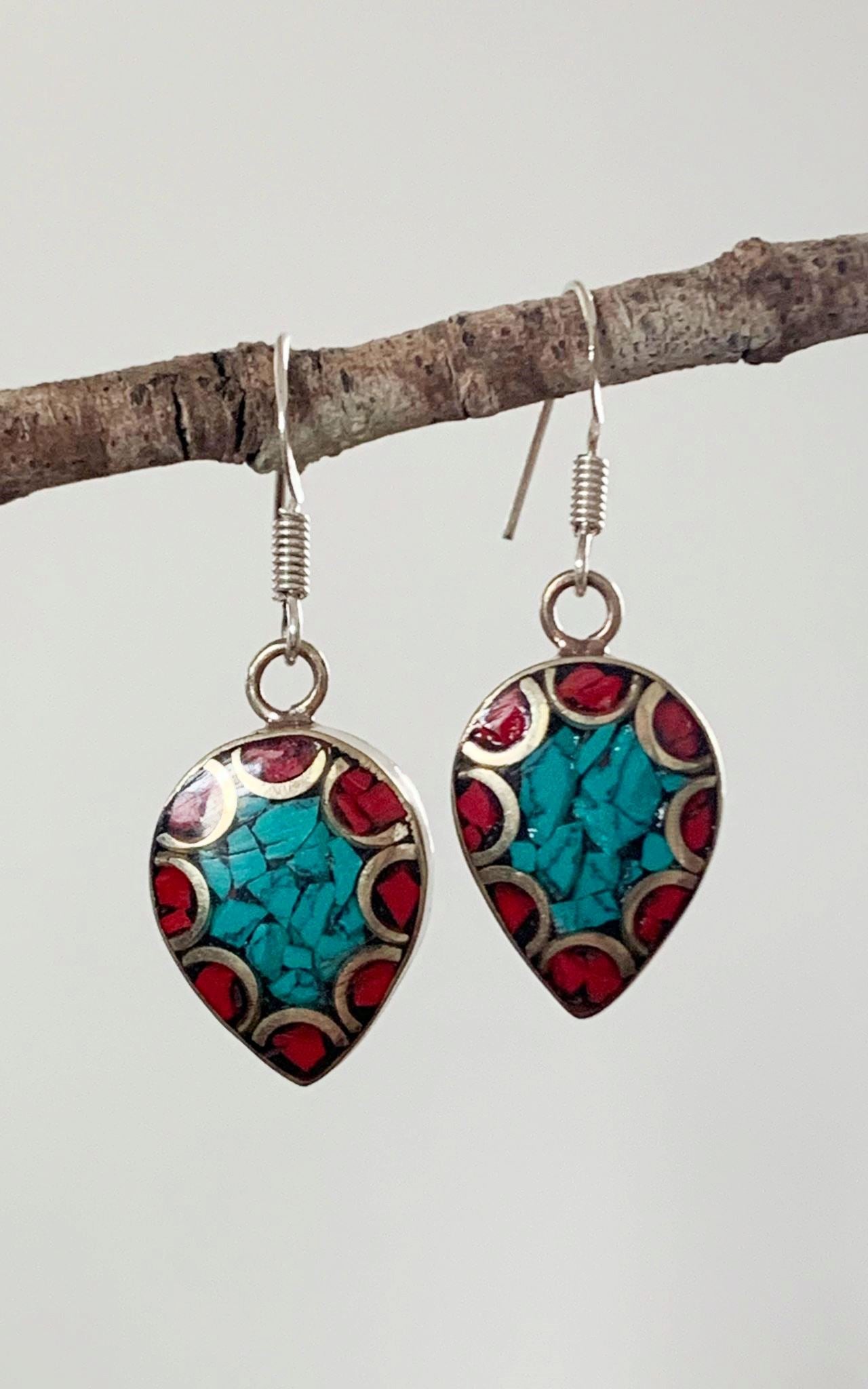 Tibetan Earrings - Chandra