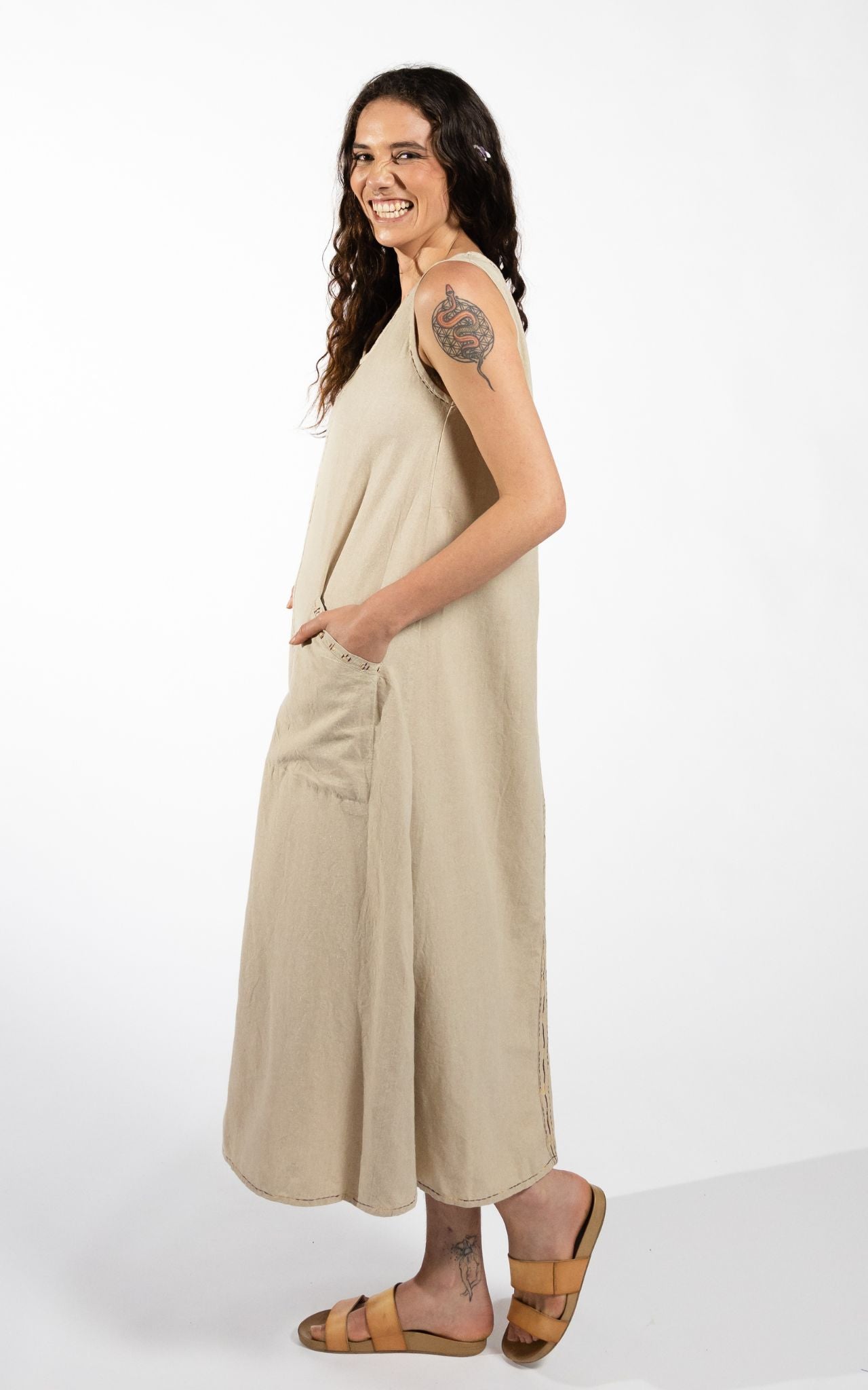 Calliope Dress - Oatmeal