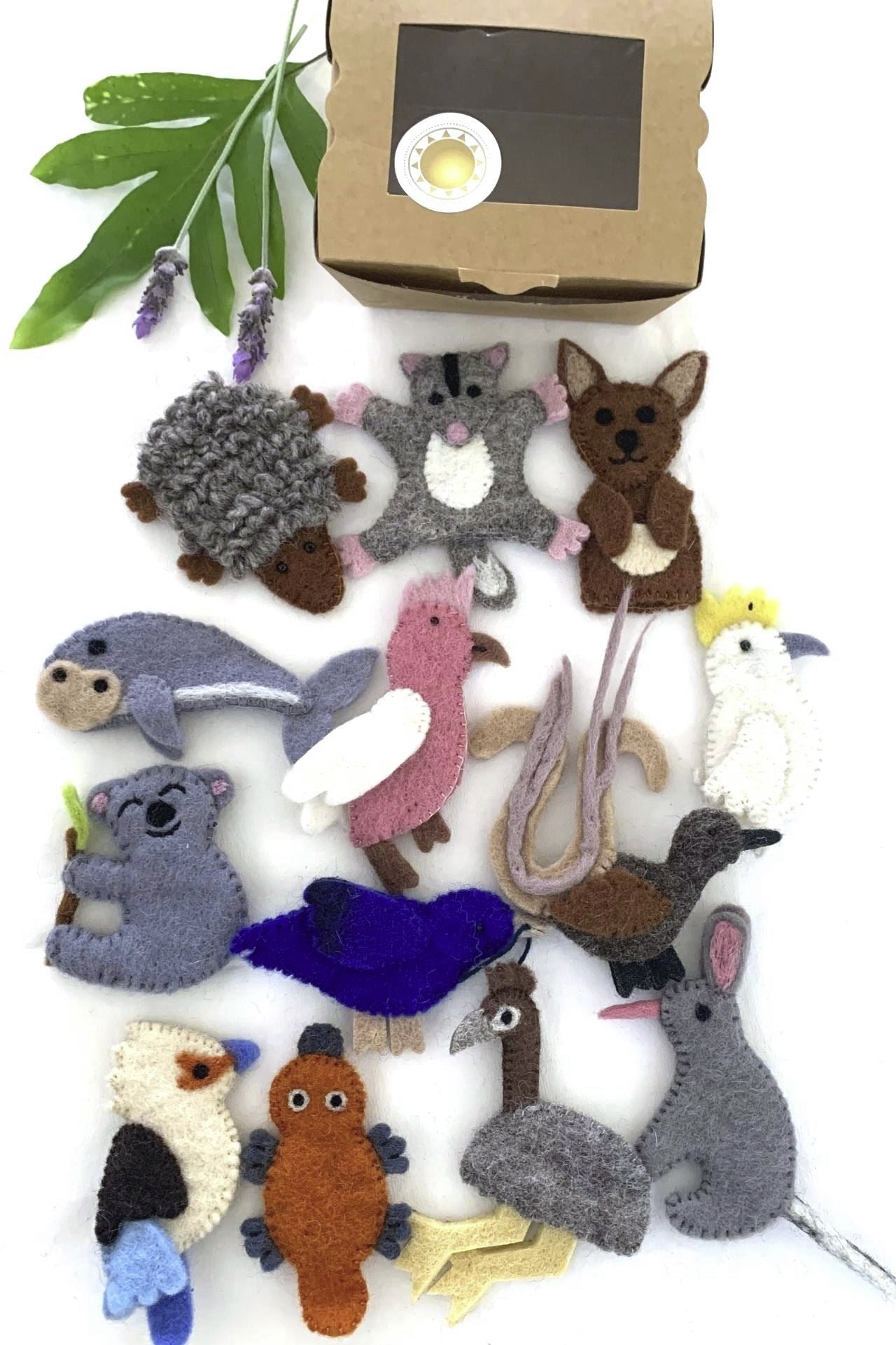 Felt Finger Puppet Set - Australian Animals