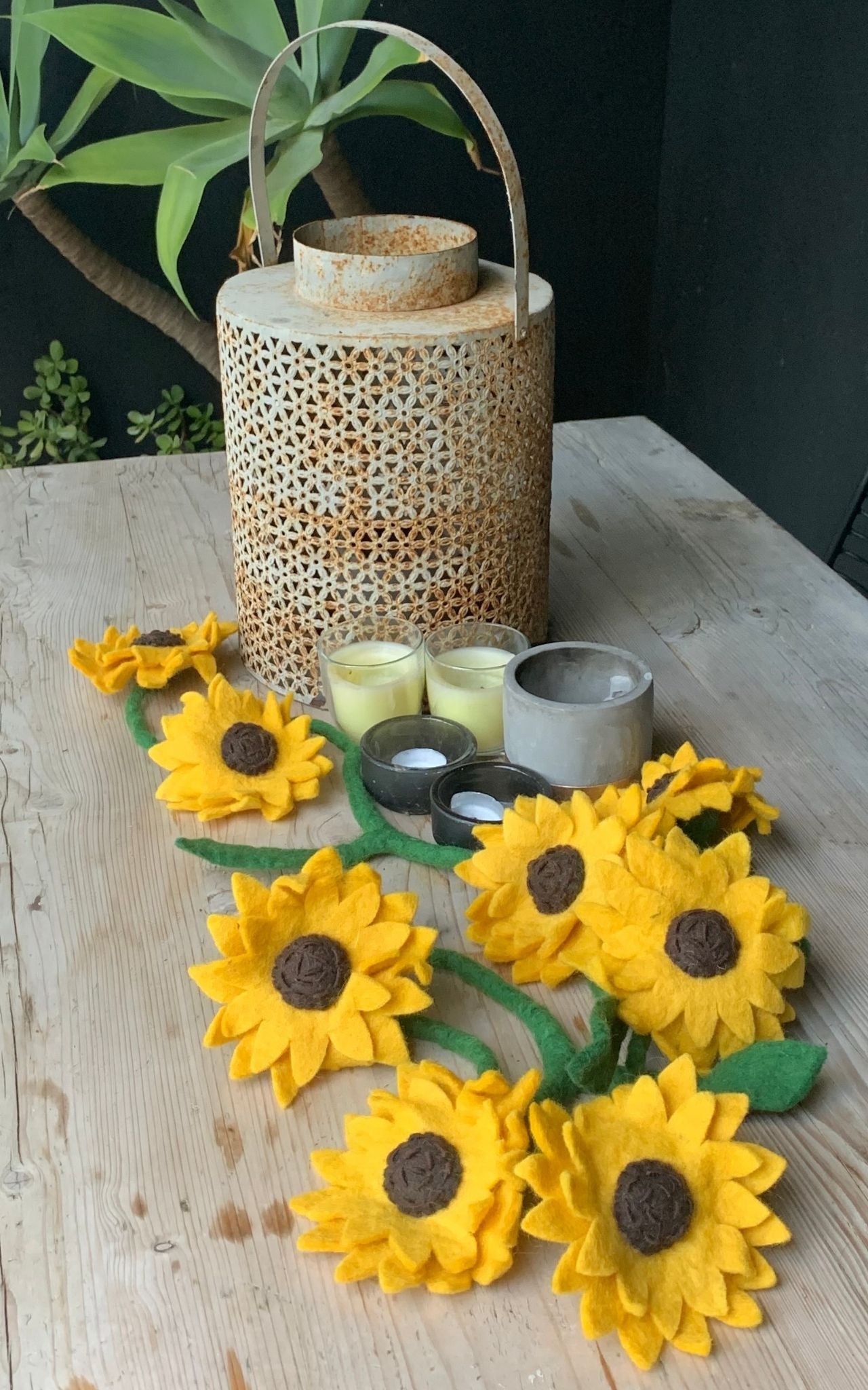 Felt Sunflower Garland