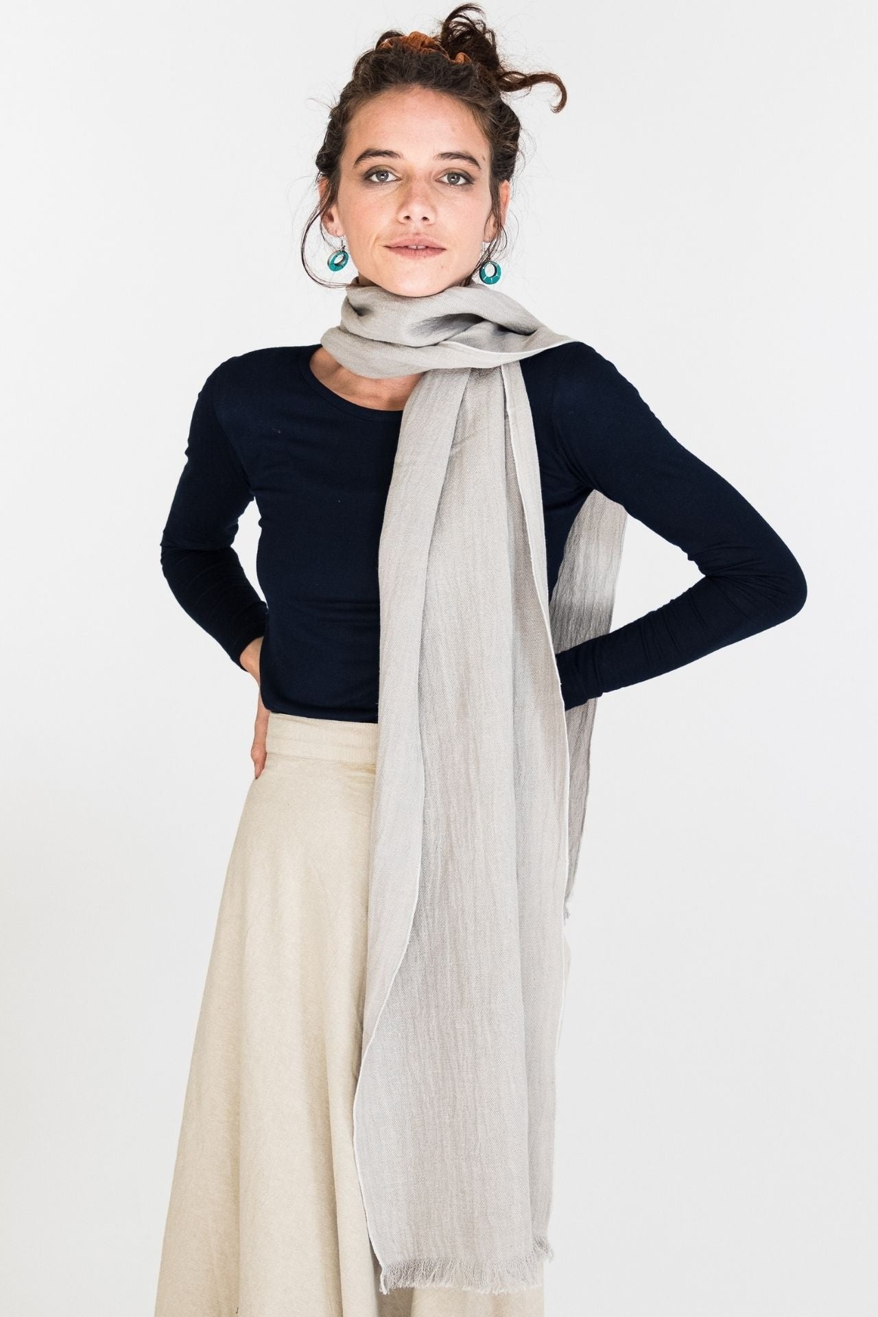 Hemp + Cotton Scarf