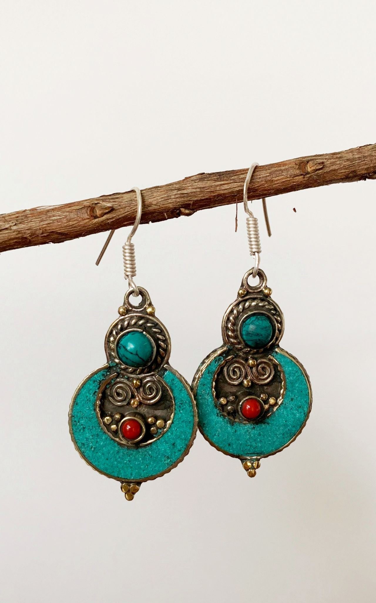 Tibetan Earrings - Luniva