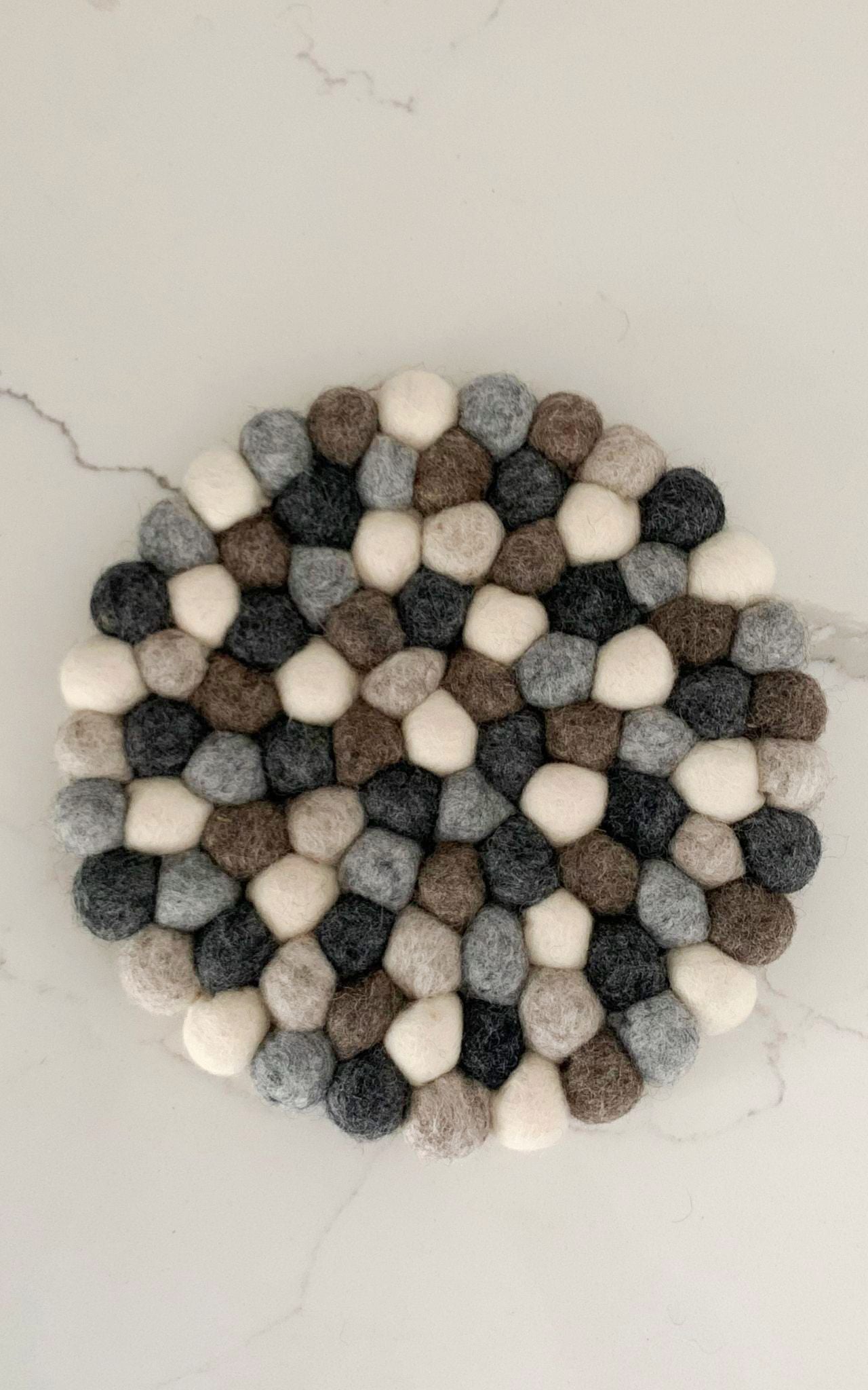 Felt Ball Trivet - Neutrals