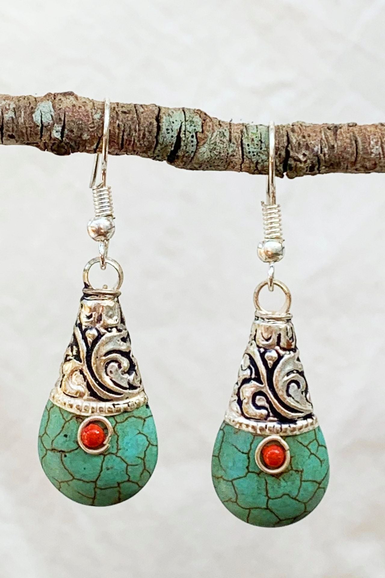 Tibetan Earrings - Sara