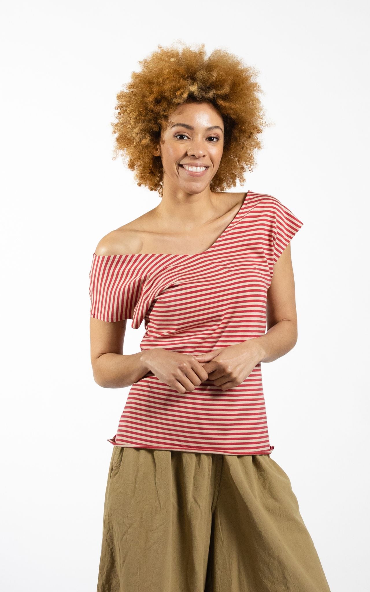 Striped Mimi Top - Red