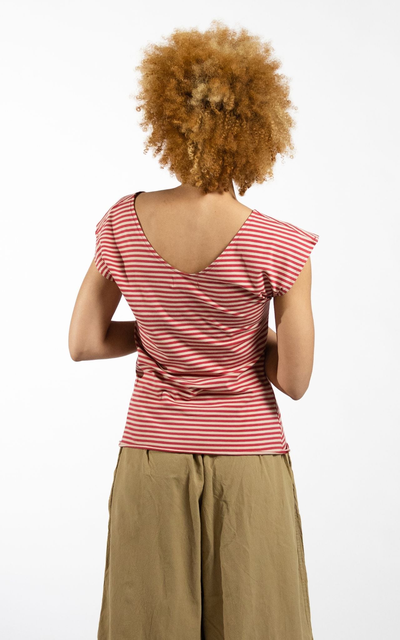 Striped Mimi Top - Red