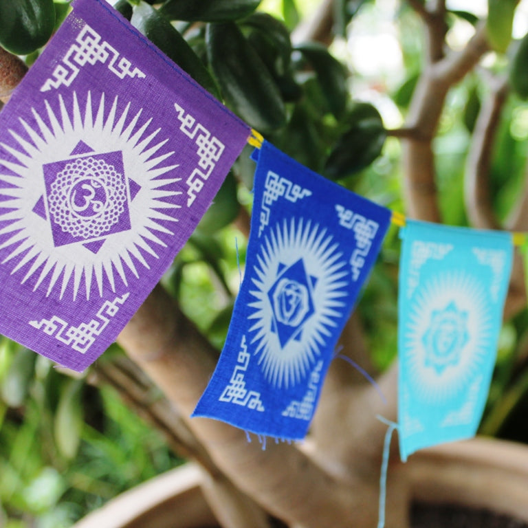 Mini Seven Chakra Prayer Flags