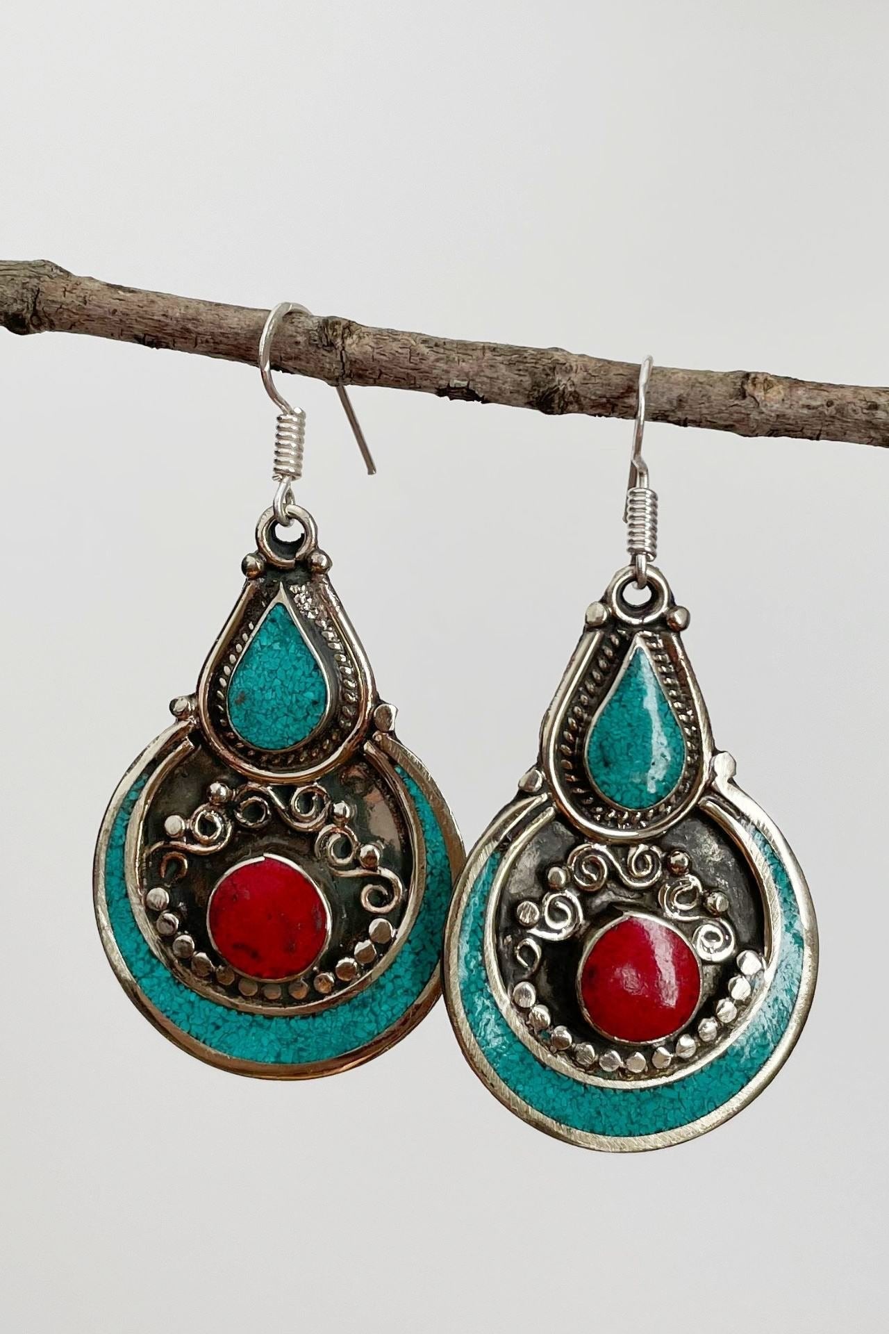 Tibetan Earrings - Anvi