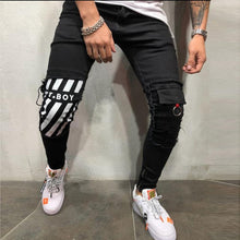 Load image into Gallery viewer, Men&#39;s Pencil Skinny Ripped Jeans
