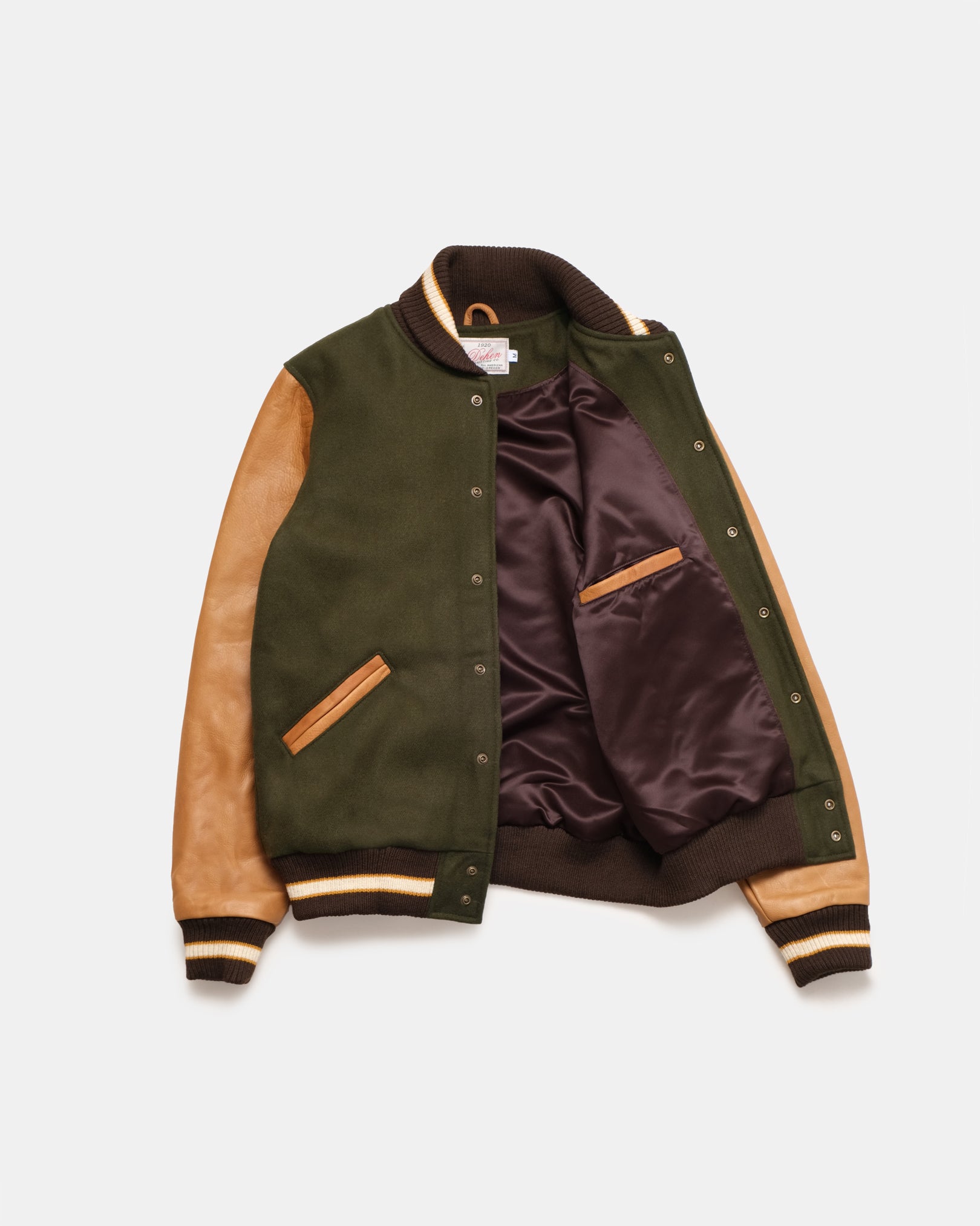 Varsity Jacket - Loden / Rust – Dehen 1920