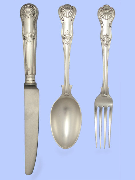 New Hand-Forged Silver Flatware - Hourglass Pattern