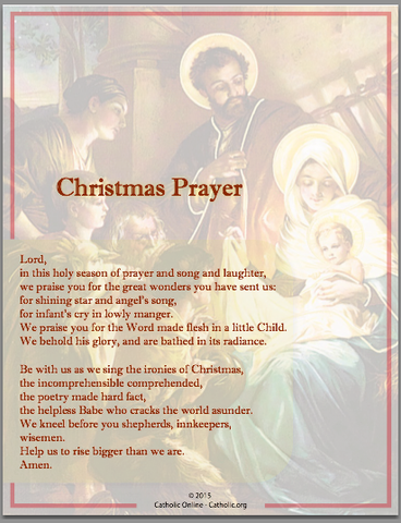 prayers prayer christmas dead catholic creed apostles before morning father polish sick ship nicene