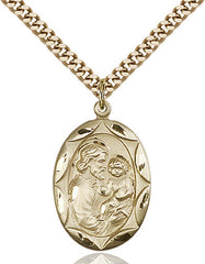 Learn More about St. Joseph 14 Karat Gold Filled Pendant Image of St. Joseph 14 Karat Gold Filled Pendant