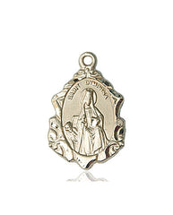 Learn More about St. Dymphna Medal (14kt Gold) Image of St. Dymphna Medal (14kt Gold)