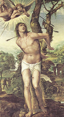 Learn More about St Sebastian Holy Card Image of St Sebastian Holy Card