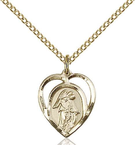 Guardian Angel Heart 14 Karat Gold 