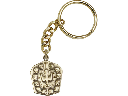Bliss Cross Silver & Gold Plate Keychain Silver Plate