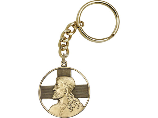 Bliss Cross Silver & Gold Plate Keychain Silver Plate