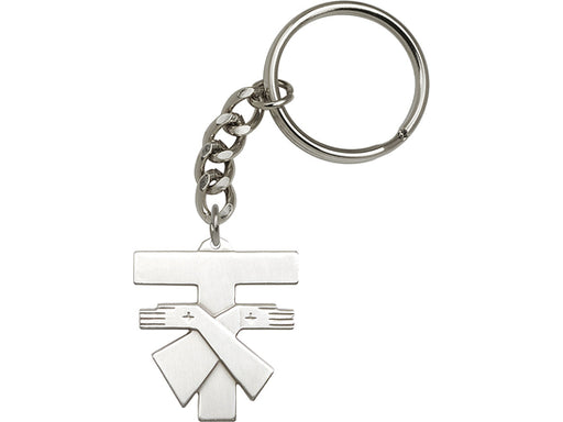Sterling Silver Stingray Cross Keychain