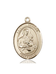 Learn More about St. Gerard Majella Medal (14kt Gold) Image of St. Gerard Majella Medal (14kt Gold)