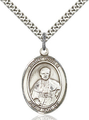 Learn More about St. Pius X Pendant (Sterling Silver) Image of St. Pius X Pendant (Sterling Silver)