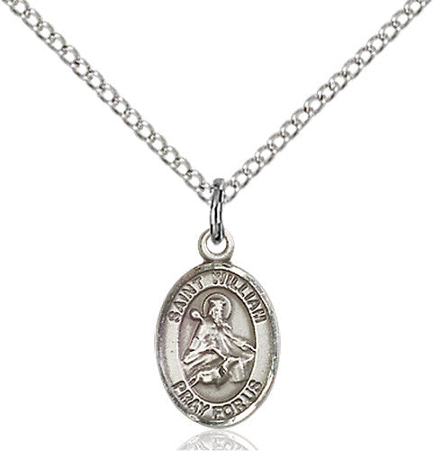 St. William of Rochester Sterling Silver Pendant